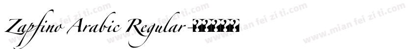 Zapfino Arabic Regular字体转换